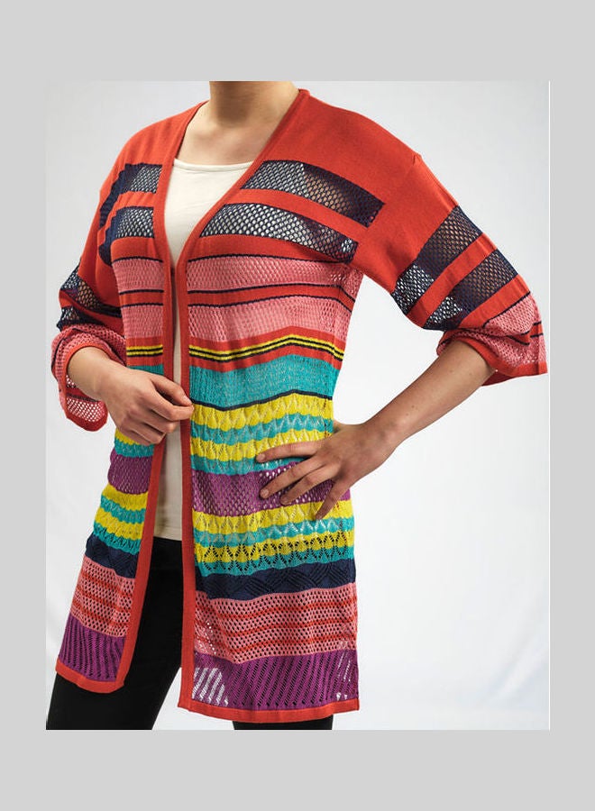 Bella Donna Three Quarter Sleeve   Jacket Multicolour 