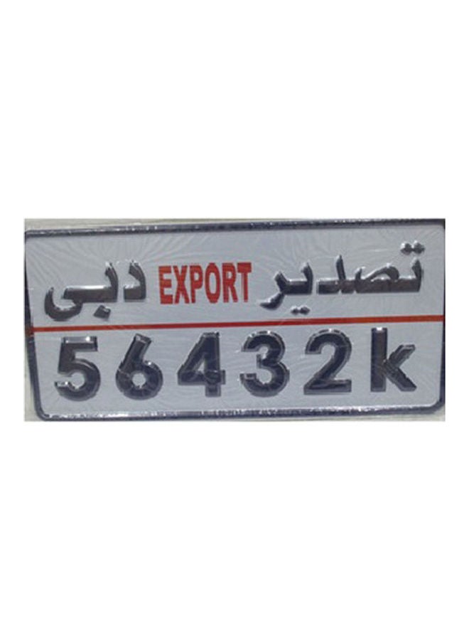 Generic Car License Plate 