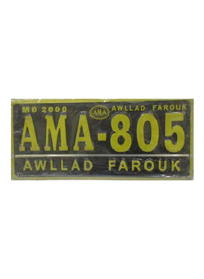 Generic Car License Plate 