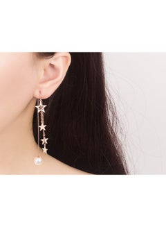 Tassel Five-Pointed Star Stud Long Korean Earrings - v1614604518/N38356347A_2