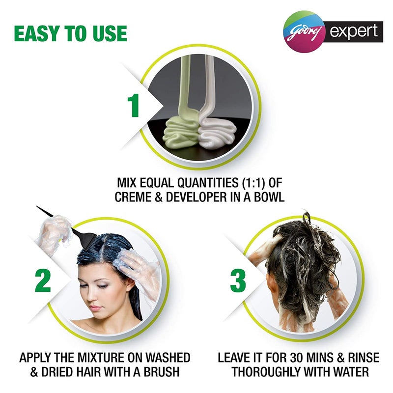 Godrej - 4-Piece Expert Rich Creme Hair Colour 4.06 Dark Brown 160grams - Image 1