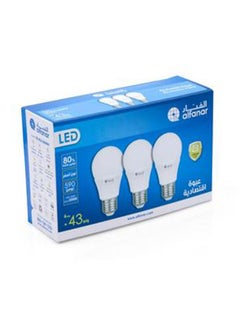 AL FANAR 3-Piece LED Bulb Promo Pack 6 Watts Warm White 6cm  - Image 3