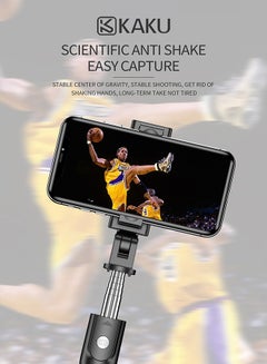 Kaku 120.0 mAh Integrated Wireless Bluetooth Tripod Selfie Stick Black  - Image 5