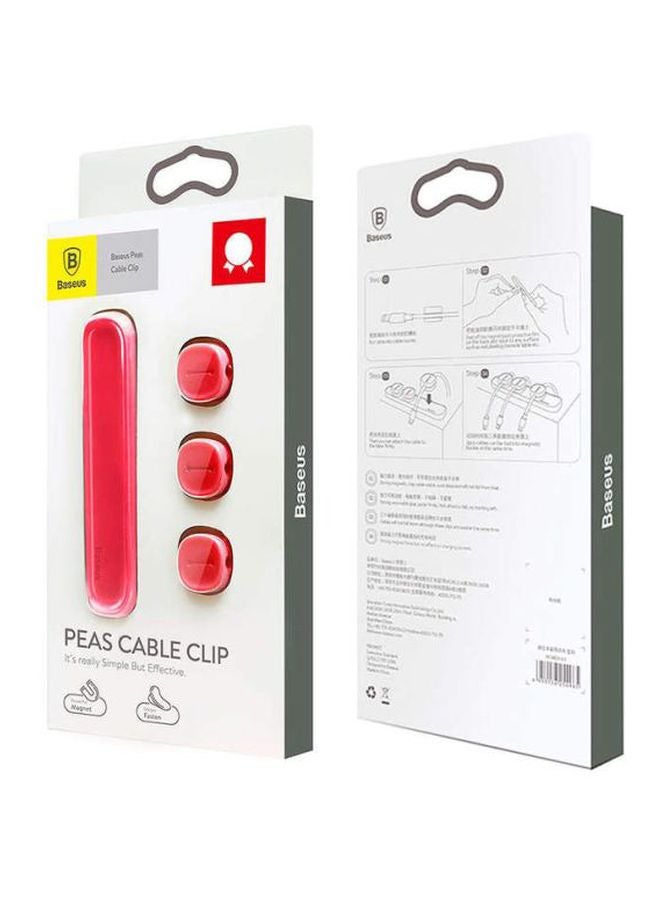 Baseus Peas Cable Clip Red - Image 3