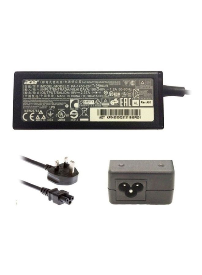 Acer Replacement Adapter Acer 19V - 2.37A (Pin 5.5x1.7mm) For Acer V3, V5 Series Black Black - Image 1