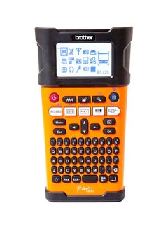 P-touch Handheld Electrical Specialist Label Printer PT-E300VP Orange/Black