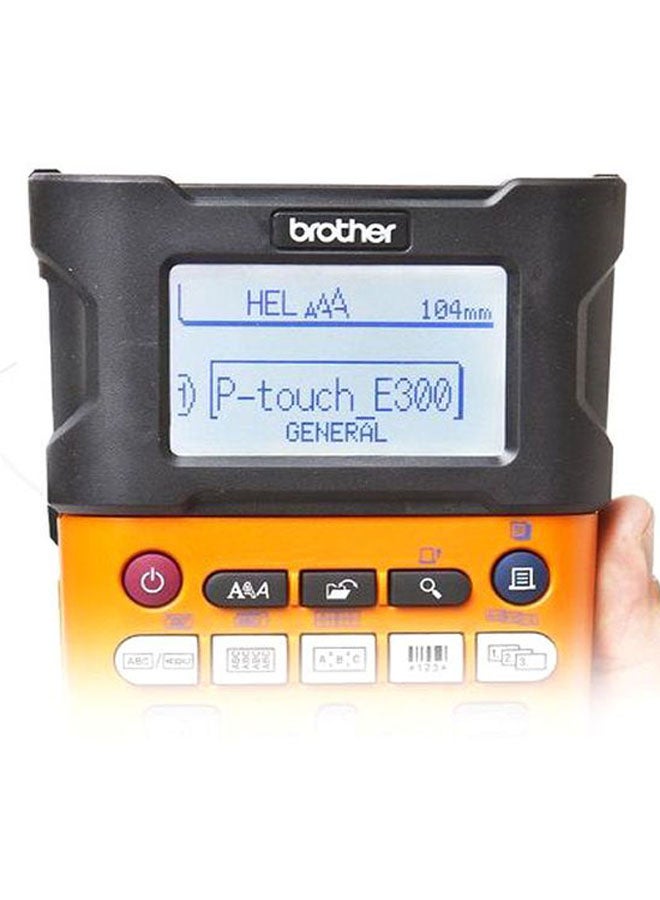 brother - P-touch Handheld Electrical Specialist Label Printer PT-E300VP Orange/Black - Image 1