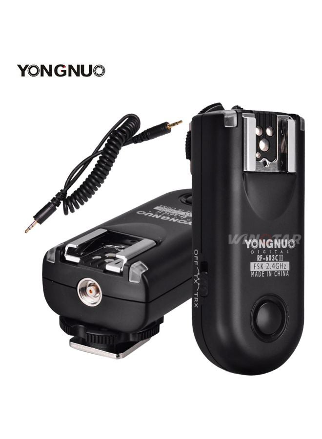 YONGNUO - Wireless Remote Flash Trigger For Canon DSLR Black - Image 1
