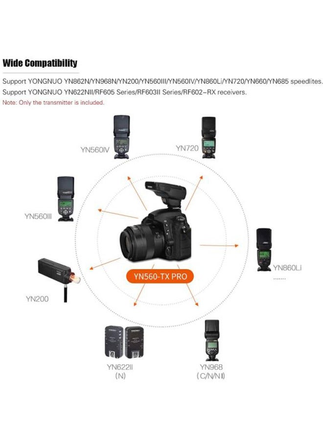 YONGNUO On-Camera Flash Transmitter Black  - Image 3