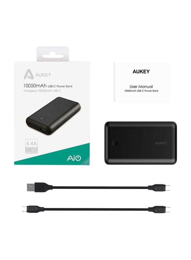 Aukey 10050.0 mAh High Capacity Power Bank Black - Image 3