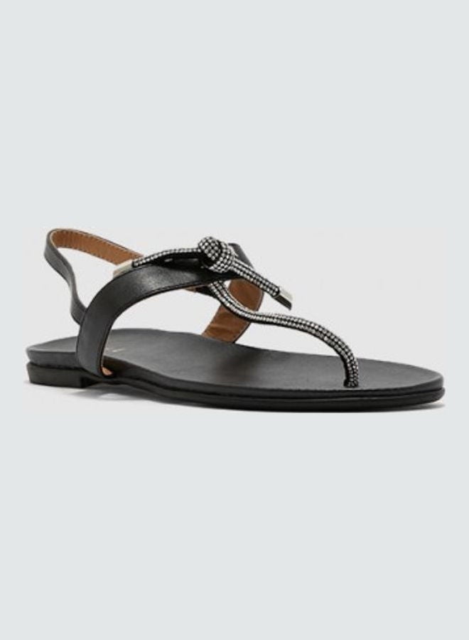 Stylish Flat Sandals Black - v1614614398/N44699217V_2