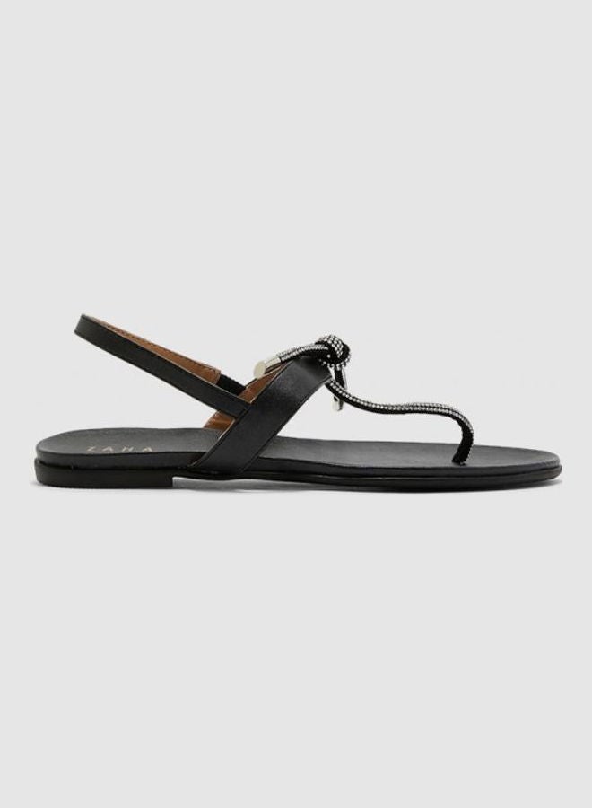 Stylish Flat Sandals Black - v1614614399/N44699217V_1