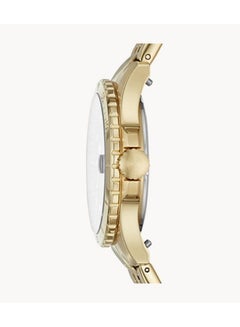 FOSSIL Men's FB-01 Round Shape Stainless Steel Analog Wrist Watch 36 mm - Gold - ES4746  - Image 3