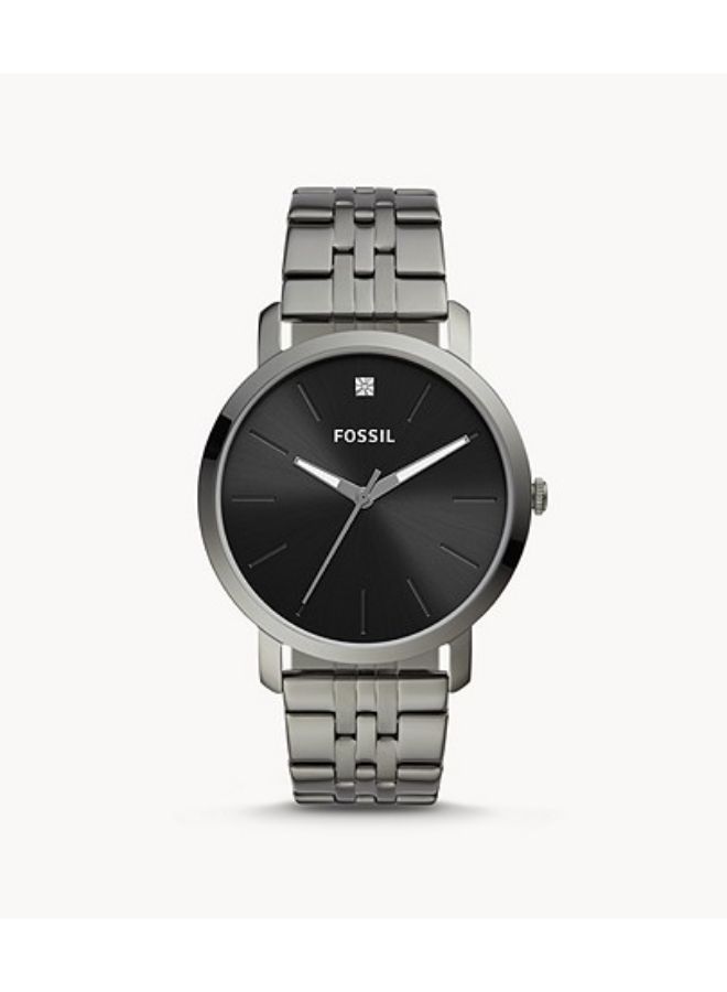 FOSSIL Men's Round Shape Stainless Steel Analog Wrist Watch 44 mm - Silver - BQ2419  - Image 1