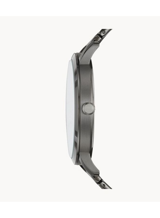 FOSSIL Men's Round Shape Stainless Steel Analog Wrist Watch 44 mm - Silver - BQ2419  - Image 2
