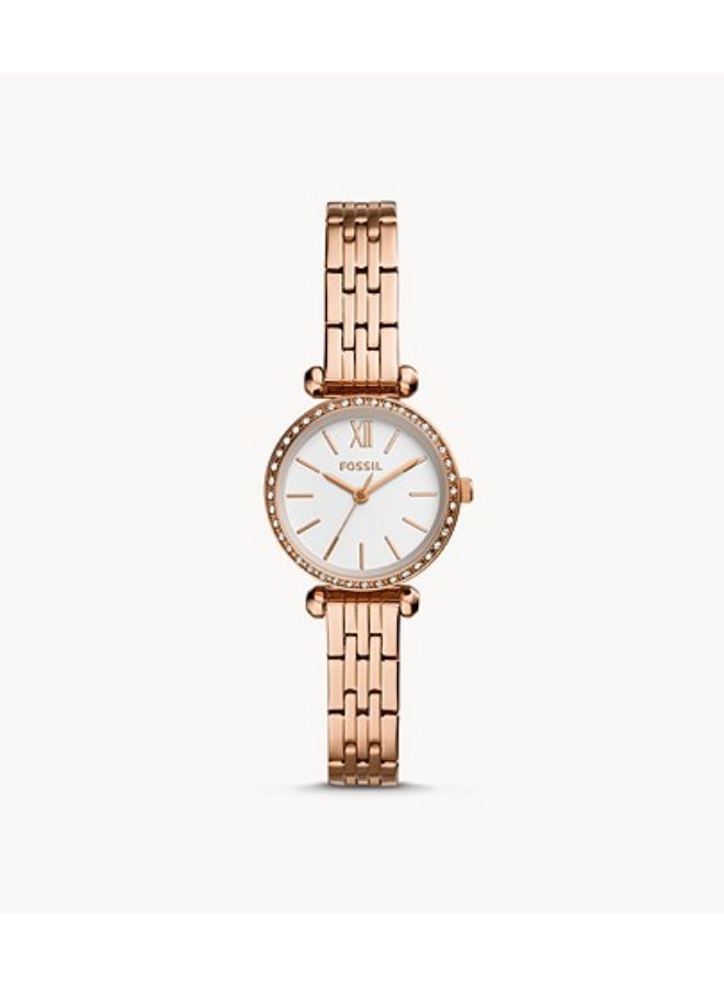 FOSSIL Women's Tillie Mini Three-Hand Two-Tone Stainless Steel Strap Wrist Watch BQ3502  - Image 1
