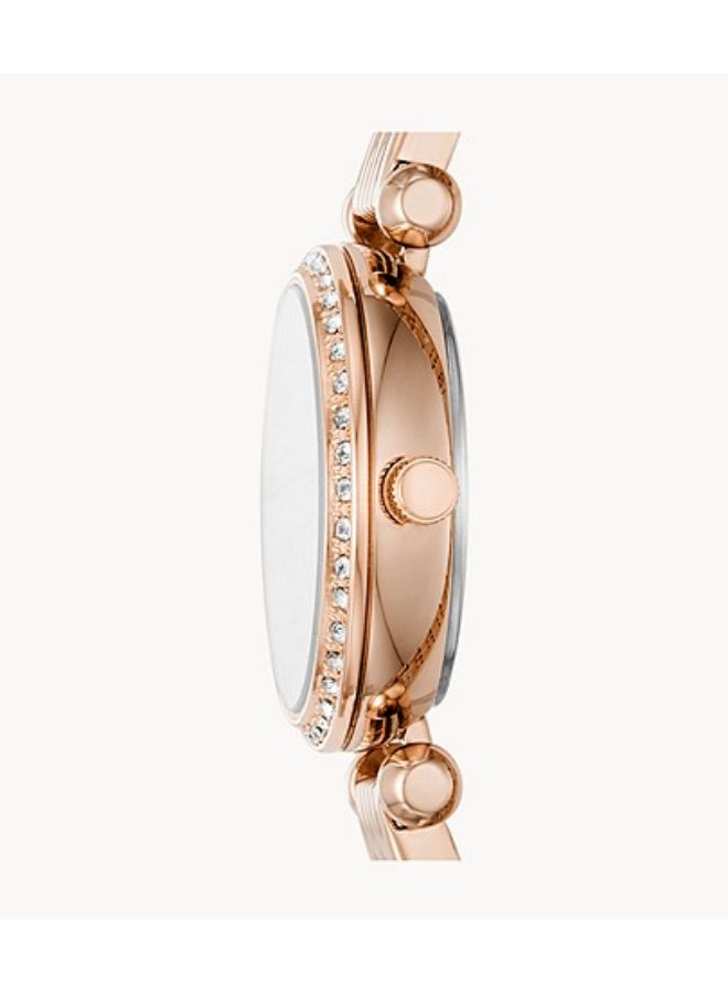 FOSSIL Women's Tillie Mini Three-Hand Two-Tone Stainless Steel Strap Wrist Watch BQ3502  - Image 2
