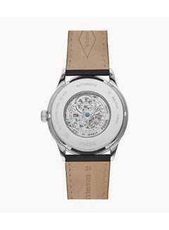 FOSSIL Men's Round Shape Leather Band Chronograph Wrist Watch BQ2383 - 48 mm -Black  - Image 2