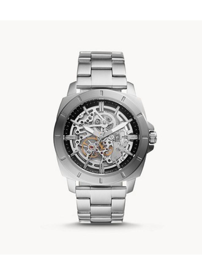 FOSSIL - Men's Stainless Steel Chronograph Wrist Watch BQ2425 - 45 mm -Silver - Image 1