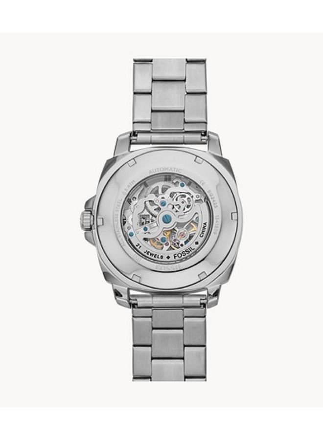FOSSIL - Men's Stainless Steel Chronograph Wrist Watch BQ2425 - 45 mm -Silver - Image 1