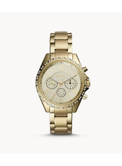 FOSSIL Men's Round Shape Stainless Steel Chronograph Wrist Watch BQ3378 - 40 mm -Gold  - Image 1