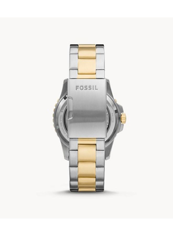 FOSSIL Men's Round Shape Stainless Steel Chronograph Wrist Watch ME3191 - 42 mm -Silver/Gold  - Image 2
