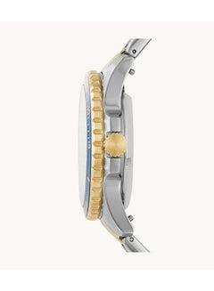 FOSSIL Men's Round Shape Stainless Steel Chronograph Wrist Watch ME3191 - 42 mm -Silver/Gold  - Image 3