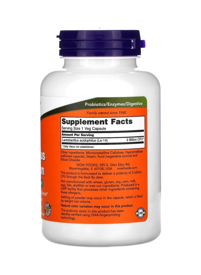 Now Foods Acidophilus Two Billion - 250 Capsules - Image 2