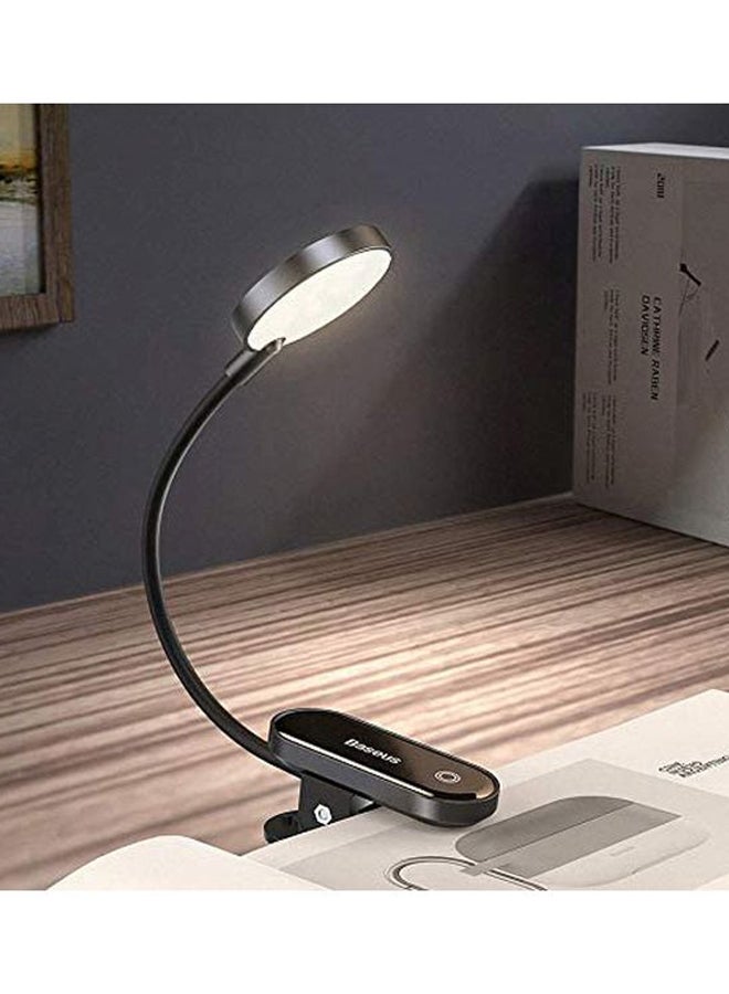 Baseus Comfort Reading Mini Clip Lamp Eye Protection Light LED Reading Lamp Desk and Bed Light Clip-on Mini Rechargeable 360 Degree Rotation Adjustable Brightness Levels for Bookworms, Kids Study Room and Travel Black/Grey 43x49x290mm - Image 4