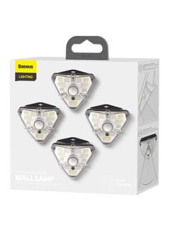 Baseus 4-Piece Wall Lamp Set Black/Clear/White 111x100x89mm  - Image 2