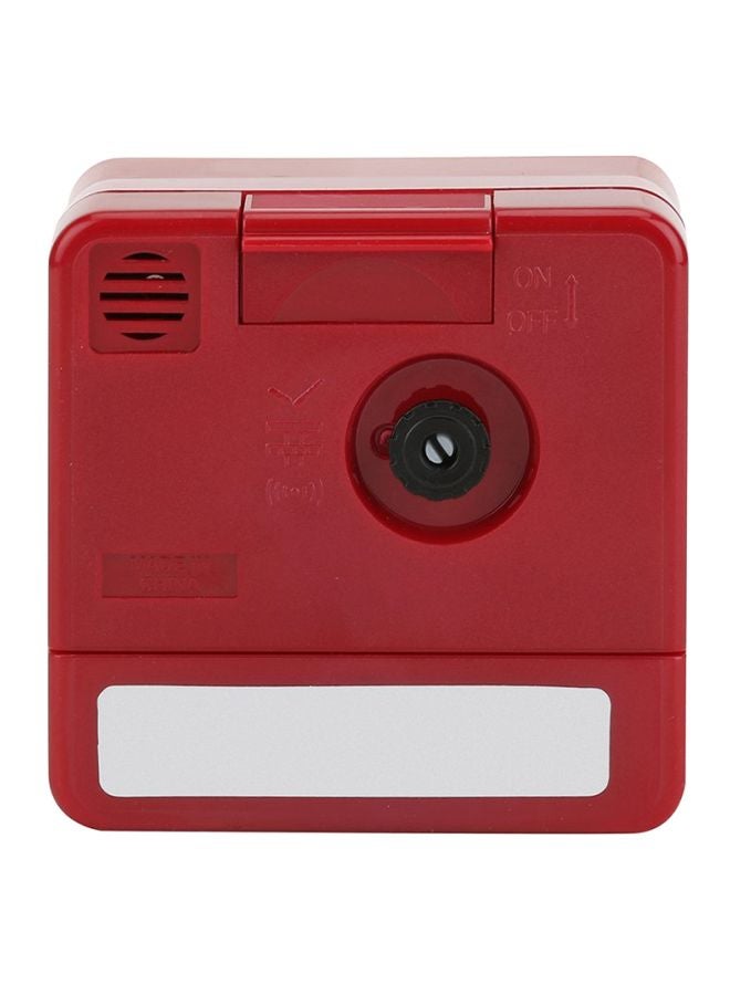 كاسيو ساعة منبه بعقارب أسود/أحمر 5.7x5.7x3.3سم - Image 2