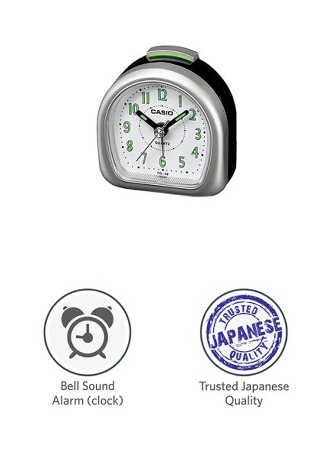 CASIO Analog Alarm Clock White/Silver 5x5cm - Image 5