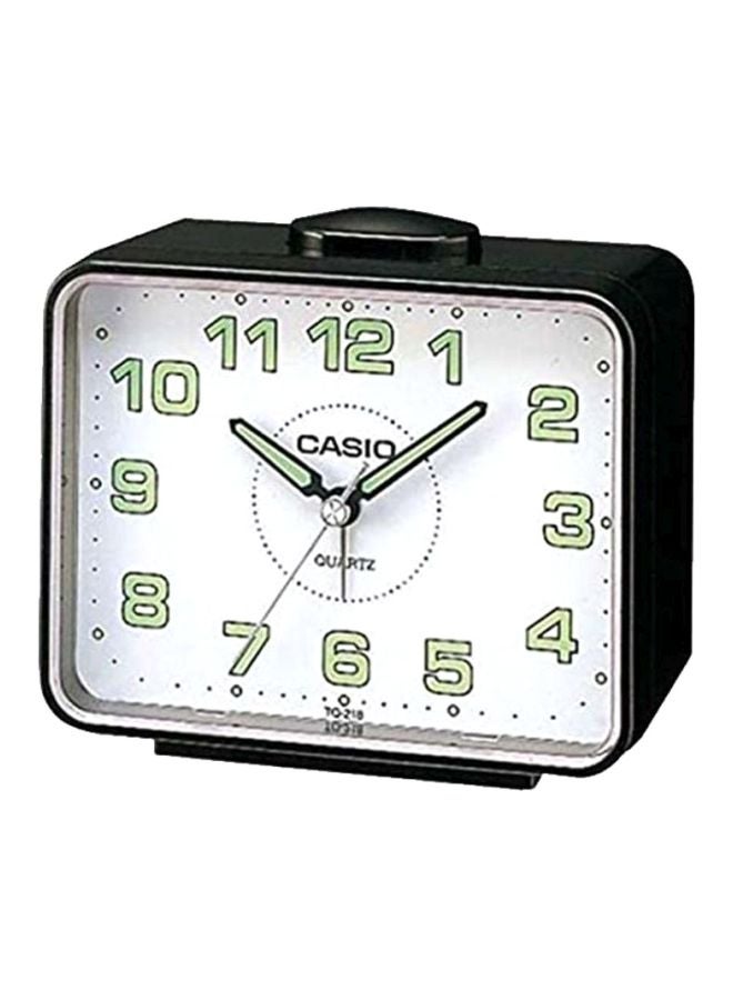 CASIO - Analog Table Alarm Clock White/Black 9 × 10.7 × 6cm - Image 1