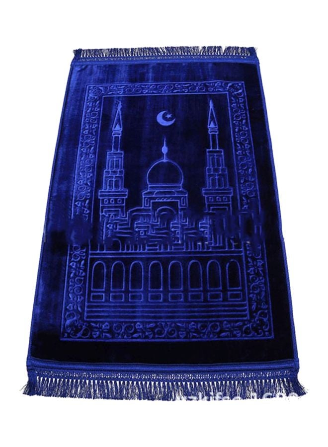 شاربدو سجادة صلاة مطبوعة أسود/أزرق 18سم