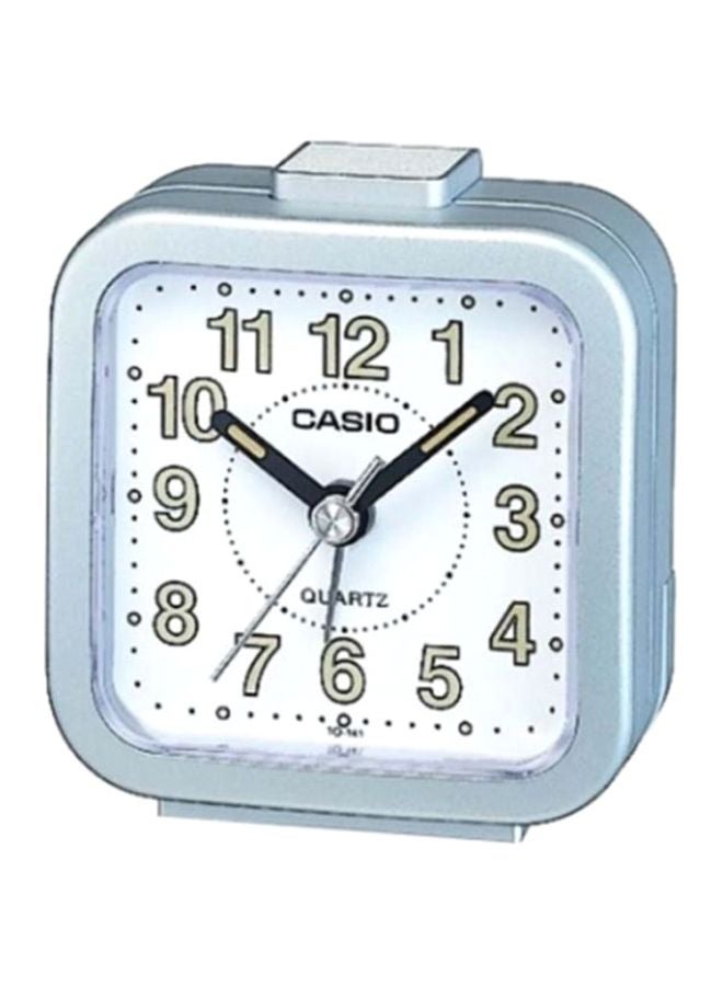 CASIO - Analog Table Alarm Clock White/Silver ‎4.6x8.8x7.6cm - Image 1