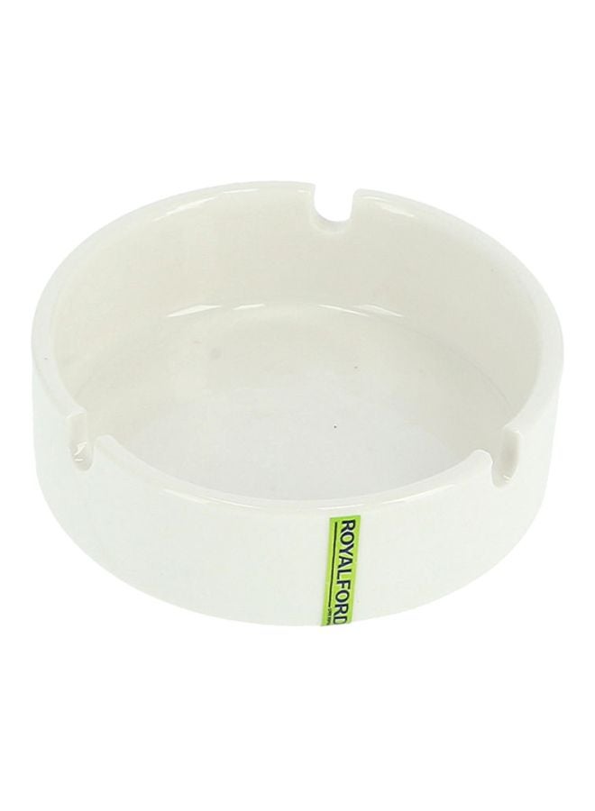 Royalford Porcelain Ware Magnesia Ashtray White 4inch  - Image 2