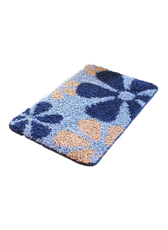Sharpdo Floral Printed Doormat Blue/Beige 40x60cm 