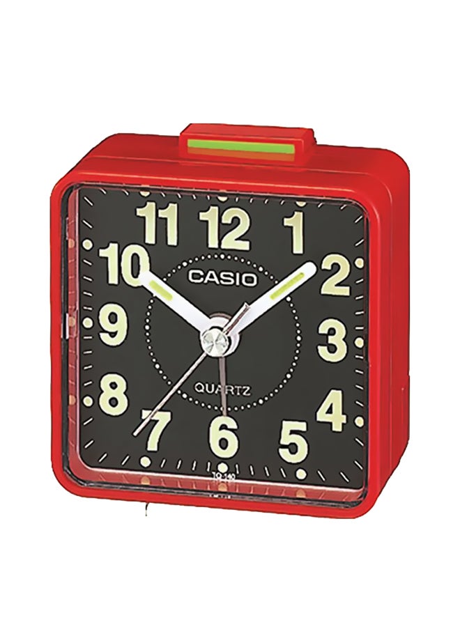 CASIO Travel Alarm Clock Black/Red 6x3x6cm 