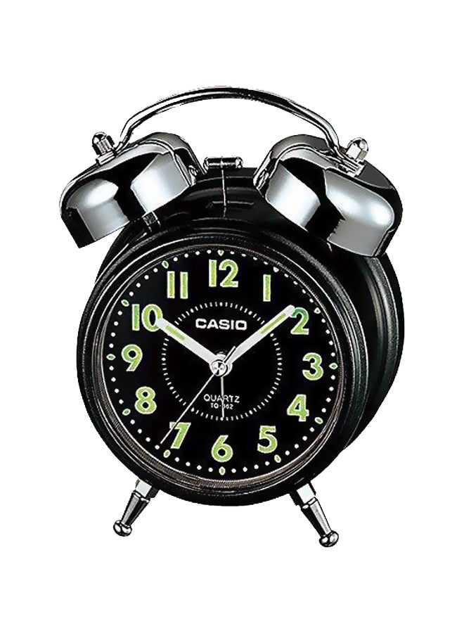 CASIO Table Alarm Clock Black/Silver/Green 13.6×10.6×6cm  - Image 1