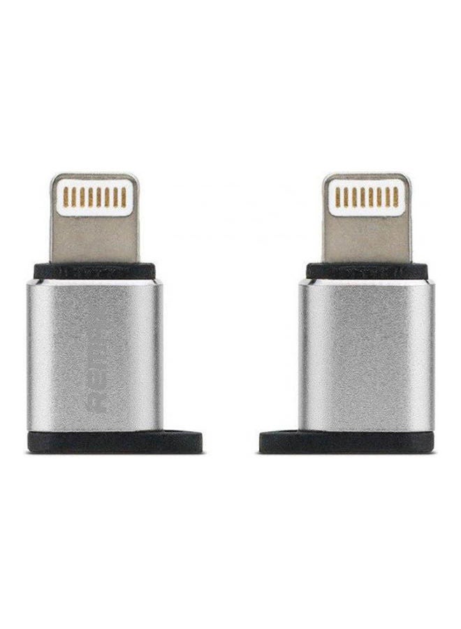 Ra-Usb2 - Micro Usb To Lightning Adapter Silver - v1614626061/N44813192A_1