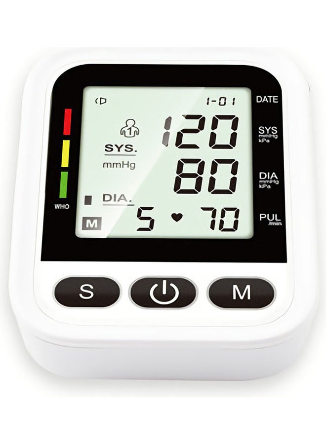 Generic - Portable Arm Electronic Blood Pressure Monitor With Automatic Digital LCD Display - Image 1