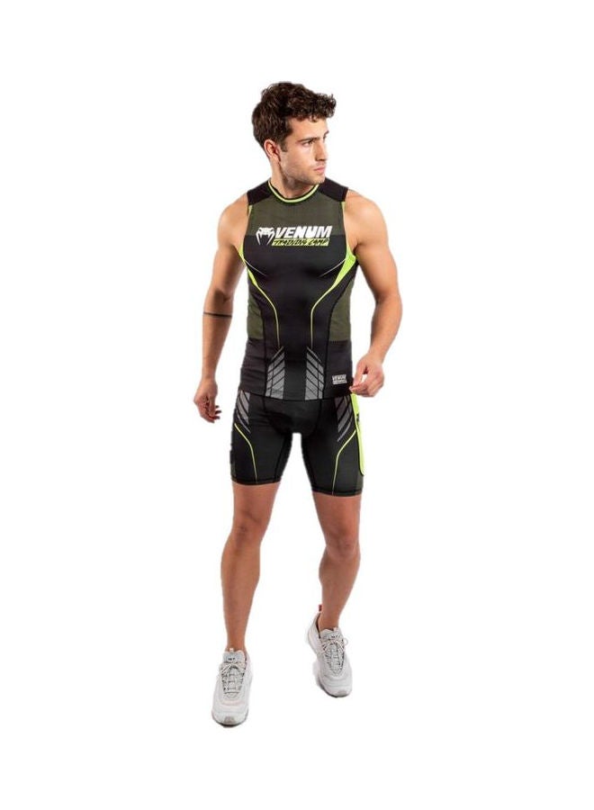 VENUM - Training Camp 3.0 Sleeveless Rashguard Black/Neo Yellow - Image 1