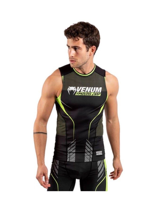 VENUM - Training Camp 3.0 Sleeveless Rashguard Black/Neo Yellow - Image 1