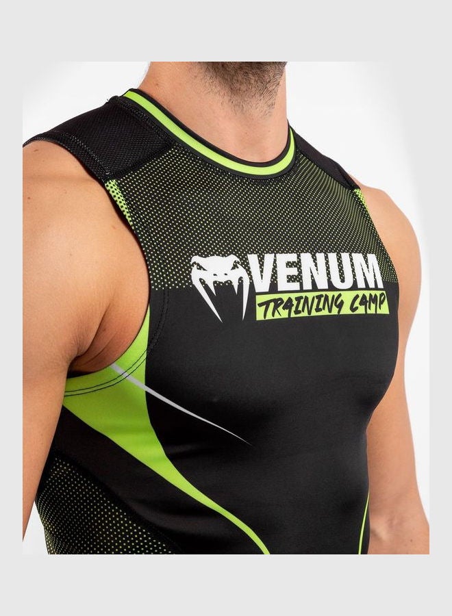 VENUM - Training Camp 3.0 Sleeveless Rashguard Black/Neo Yellow - Image 1
