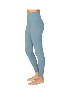 spiritual gangster High Waist Leggings Blue  - Image 4