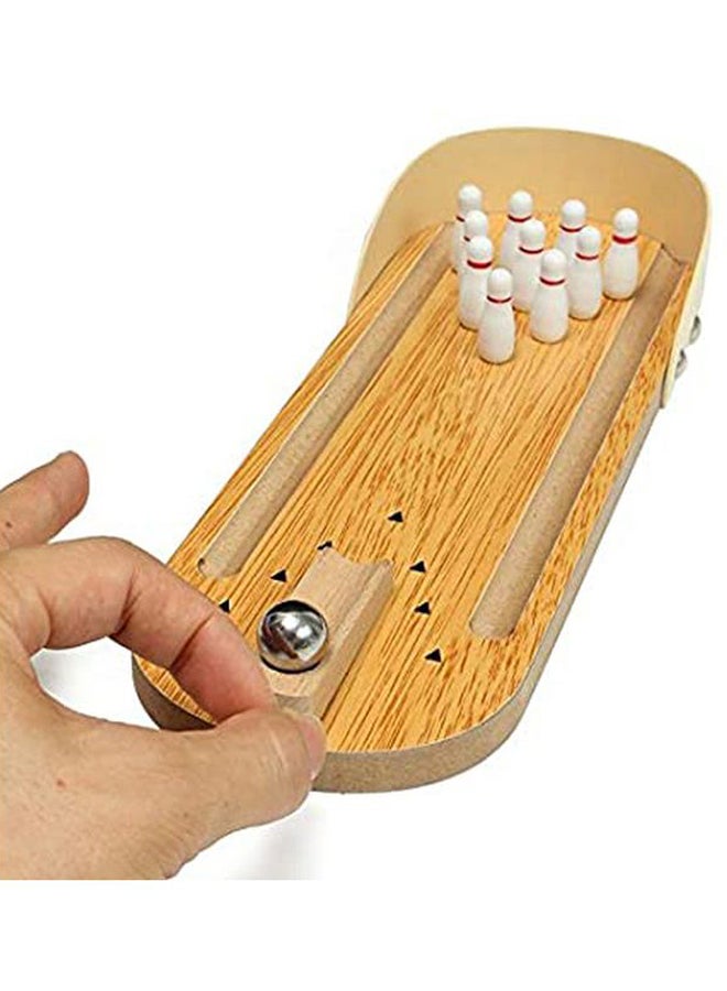 Beauenty Wooden Mini Desktop Bowling Parent-Child Interactive Casual Game Toys  - Image 3
