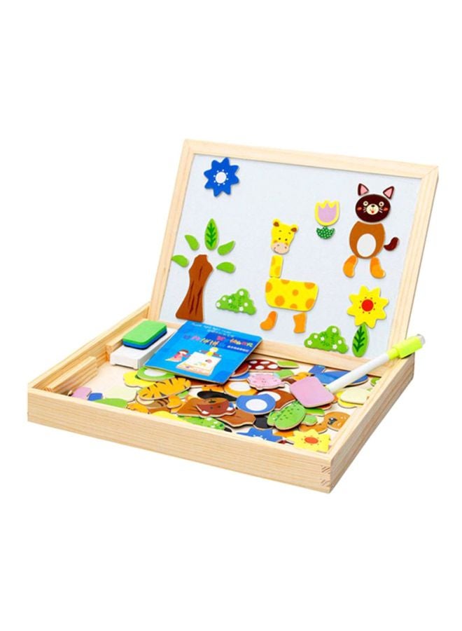 LNKOO Wooden Magnetic Puzzle Board 30x23x3.8cm  - Image 1
