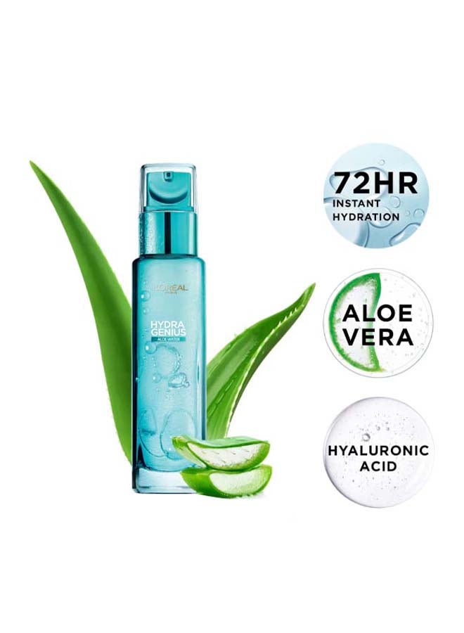 Hydra Genius Aloe Water & Hyaluronic Acid 72H Liquid Moisturizer, Normal to Dry Skin Clear 70ml - v1614664704/N29782186A_2