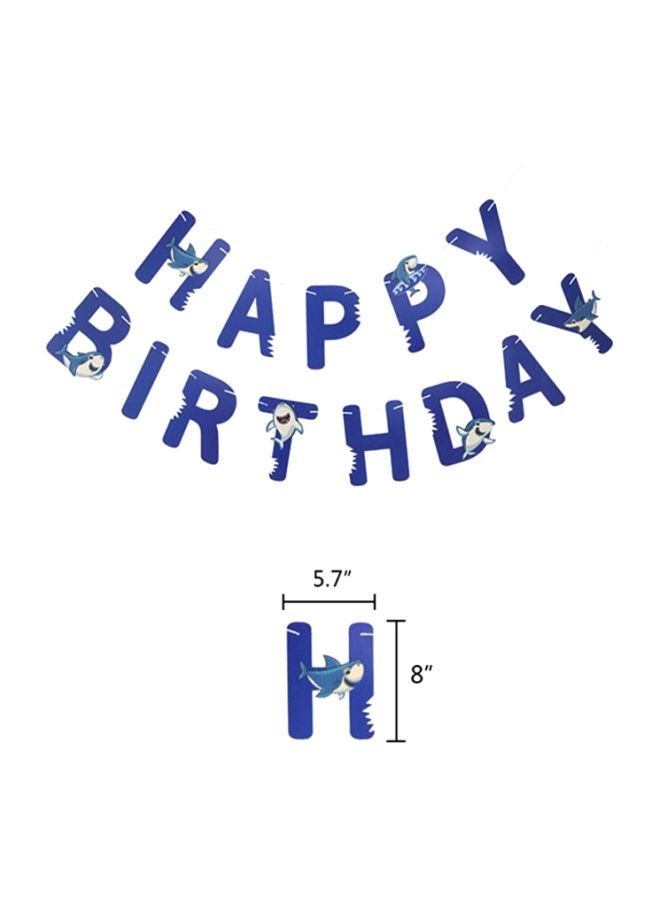 Cool Baby Shark Shape Birthday Party Balloons - Image 3