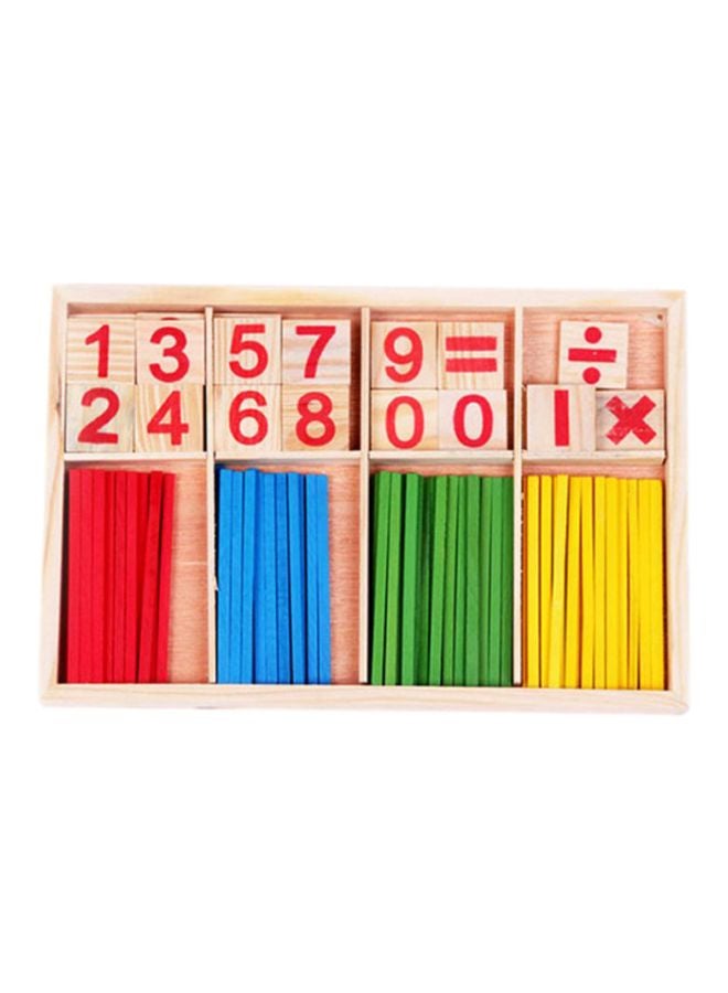 Sharpdo Number Counting Sticks Teaching Wooden Toy 10x10x10cm - Image 1